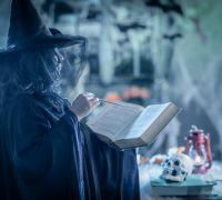 Witch With Magic Book